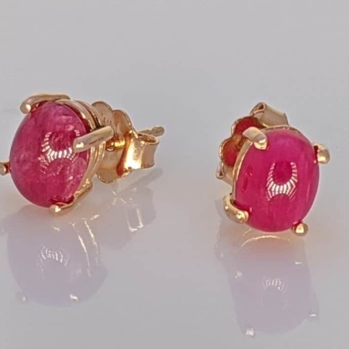 E701 - Ruby Stud Earrings