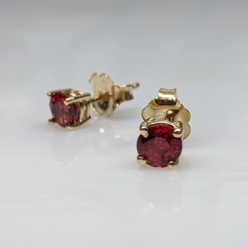 E702 - Ruby Stud Earrings