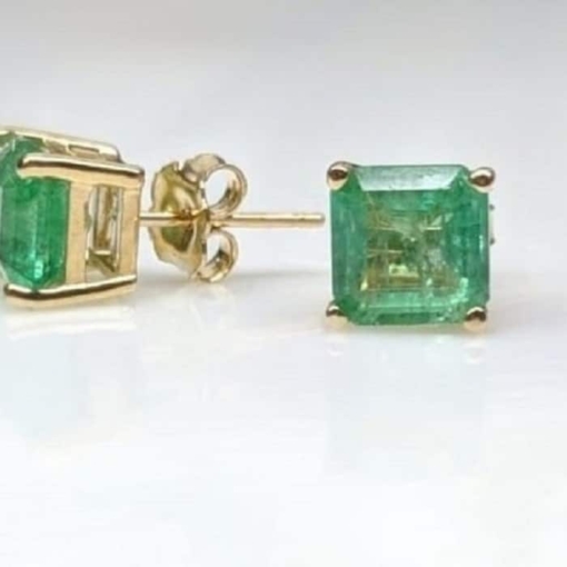 E698 - Emerald Stud Earrings